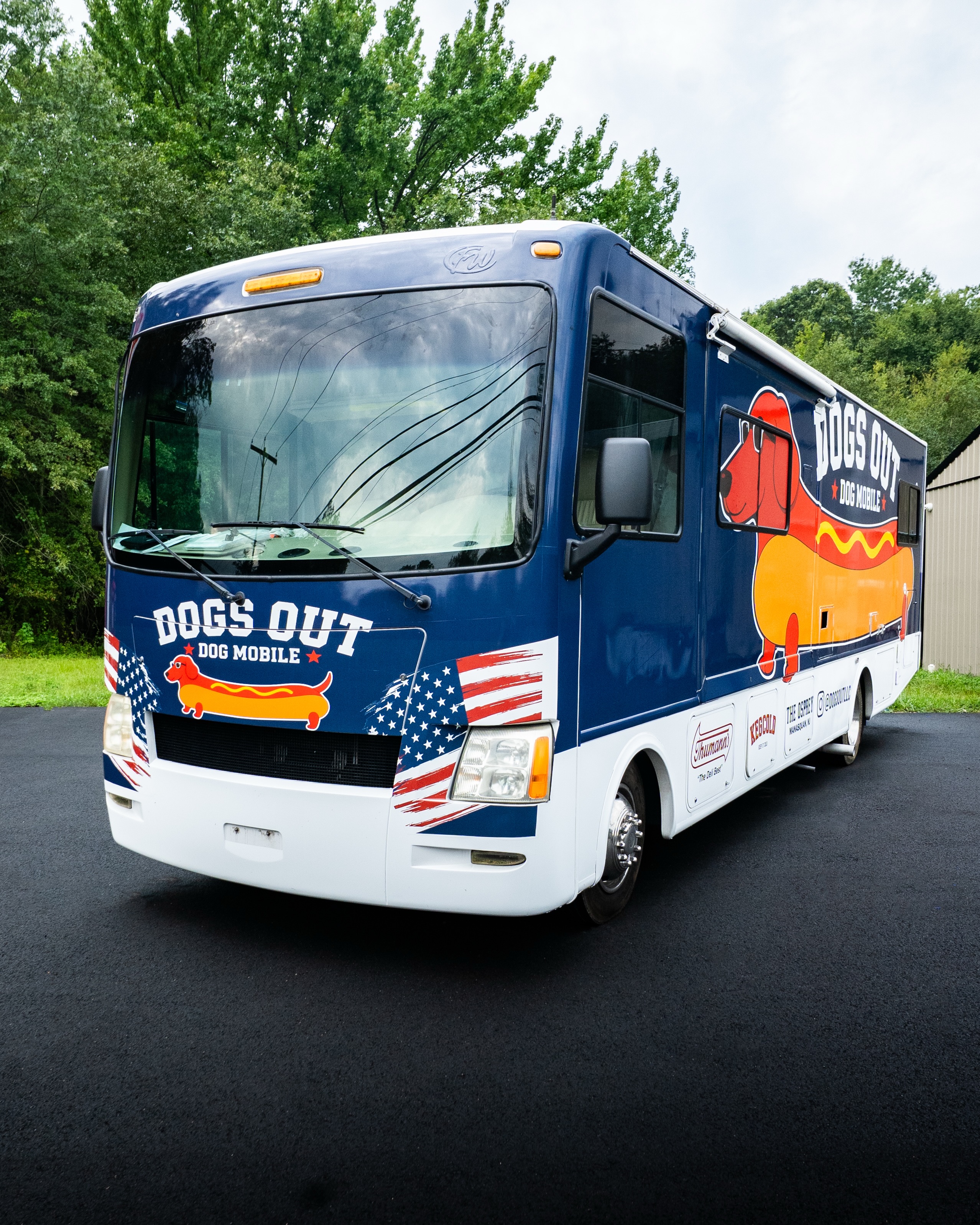 Dogs Out RV with custom commercial wrap